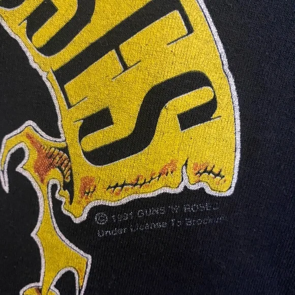 Vintage 90s Guns N Roses 🌹 ALL OVER PRINT SHIRT - Picture 4 of 7